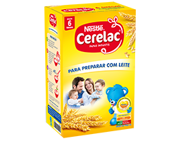 Cerelac para preparar com leite menor