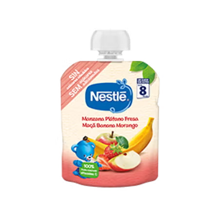 Saqueta de Fruta NESTLÉ Maçã Banana Morango