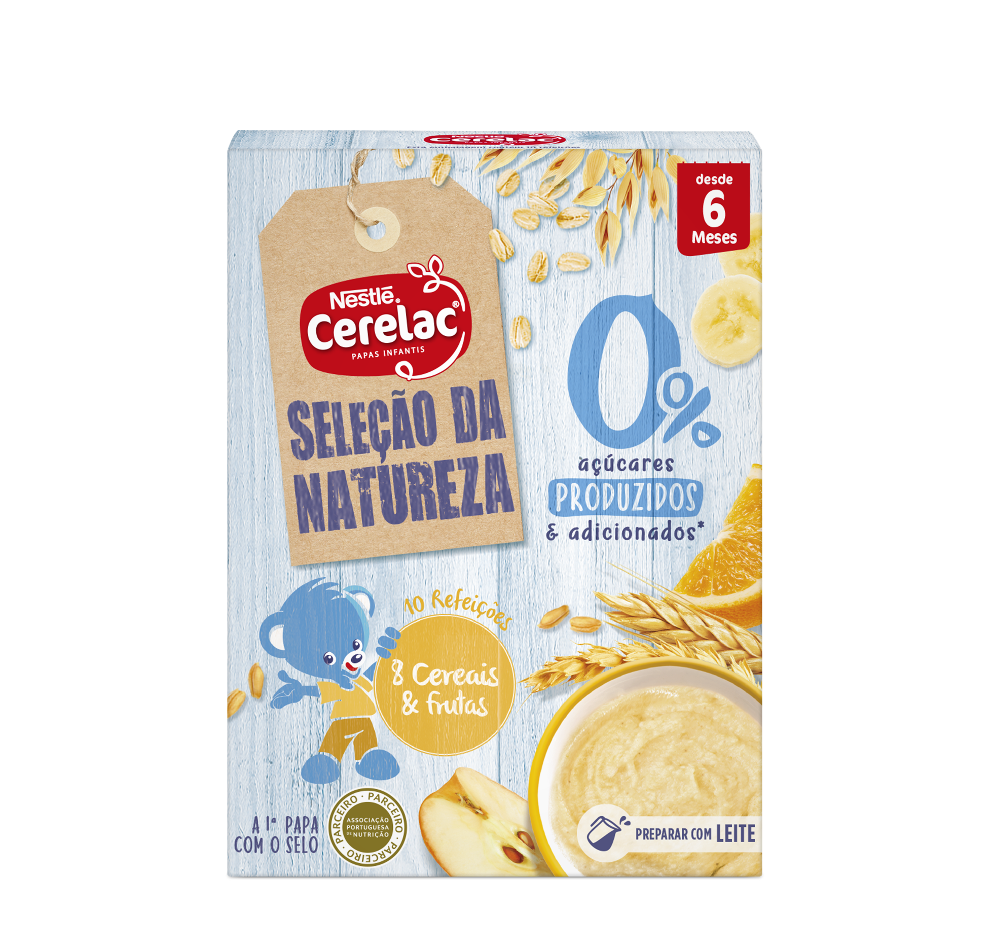 CERELAC Seleção da Natureza 0% Açúcares 8 Cereais & Frutas