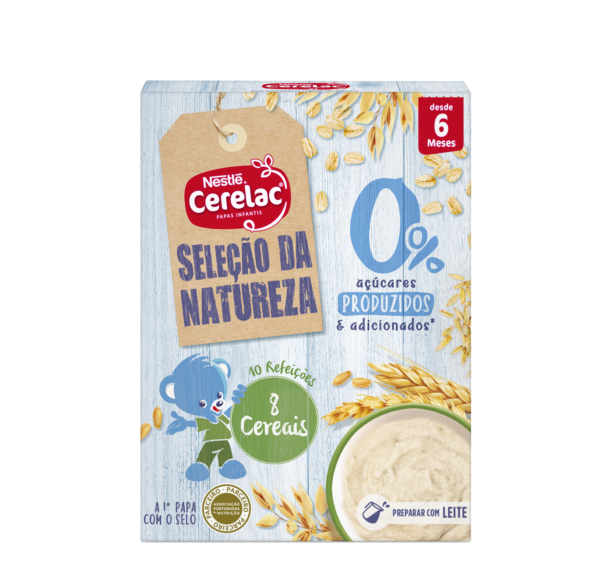 CERELAC Seleção da Natureza 0% Açúcares 8 Cereais