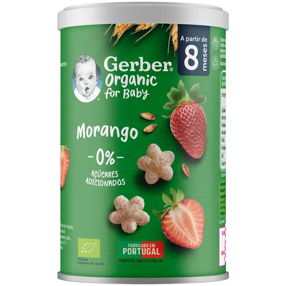 GERBER Organic Puffs Morango 35g 