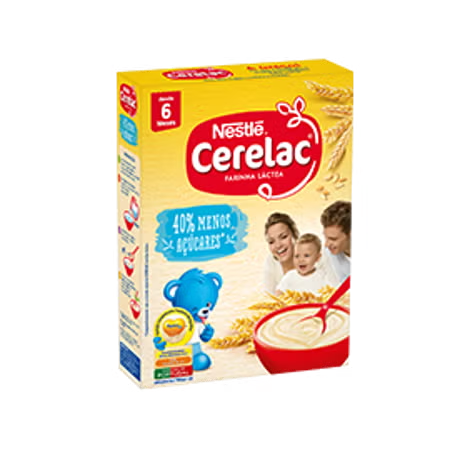 CERELAC Farinha Láctea 40% menos açúcares