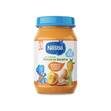 Refeição NESTLÉ as minhas Primeiras Receitas Abóbora, batata e Peru