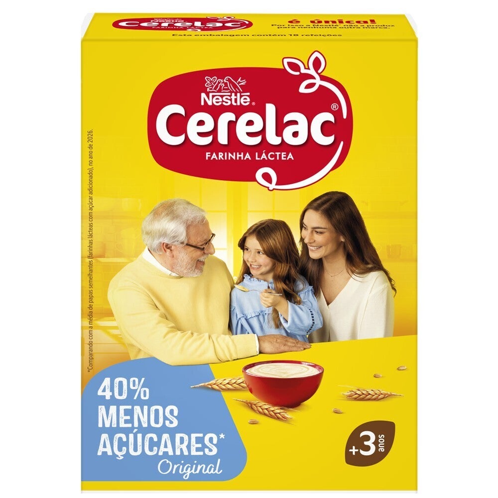CERELAC Farinha Láctea 40% menos açúcares