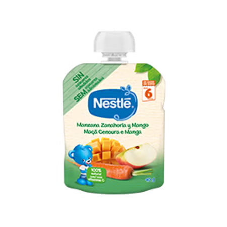 Saqueta de Fruta NESTLÉ Maçã Cenoura e Manga