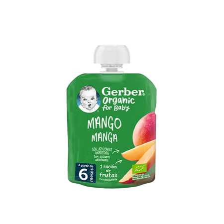 Saqueta de fruta para Bebé GERBER Organic Manga