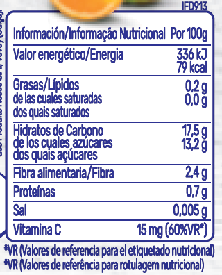 tabela nutricional