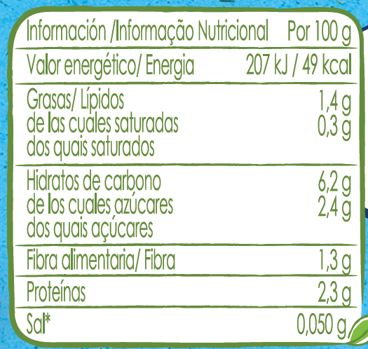 tabela nutricional naturnes bio maçã manga kiwi