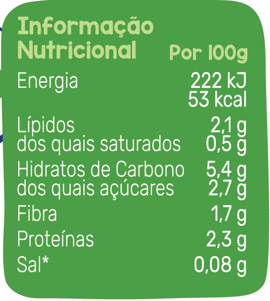 tabela nutricional NESTLÉ