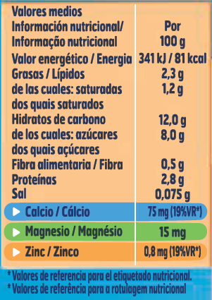 tabela nutricional