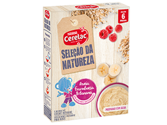 CERELAC Seleção da Natureza Aveia Framboesa Banana CERELAC Seleção da Natureza Aveia Framboesa Banana