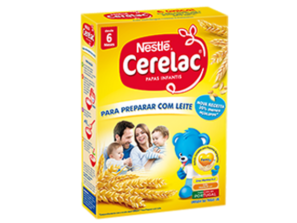 CERELAC Para Preparar com Leite 30% Menos Açúcares