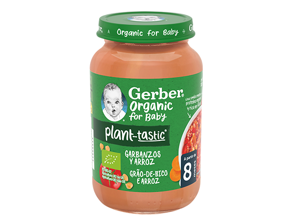 GERBER Organic Grão-de-Bico e Arroz