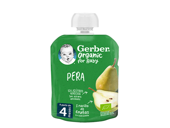 Fruta para Bebé GERBER Organic Pera