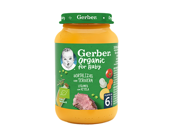 Refeição para Bebé GERBER Organic Legumes com Vitela