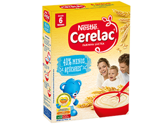 Farinha láctea 40% menos açúcares Cerelac Farinha láctea 40% menos açúcares Cerelac