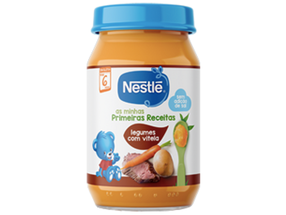 Refeição NESTLÉ as minhas Primeiras Receitas Legumes com Vitela