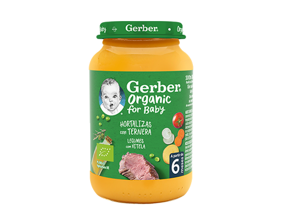 Refeição para Bebé GERBER Organic Legumes com Vitela