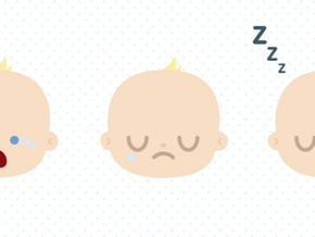 Diferentes expressões de sono do bebé Diferentes expressões de sono do bebé