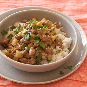 Borrego Estufado com Arroz de Abóbora