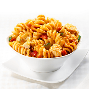 Massinhas com Porco e Legumes