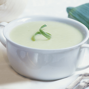 Creme de Curgete e Cebolinho com Vitela