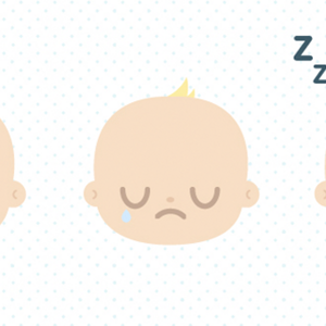 Diferentes expressões de sono do bebé
