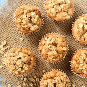 Muffins de Aveia, Cenoura e Maçã para Bebés Muffins de Aveia, Cenoura e Maçã para Bebés