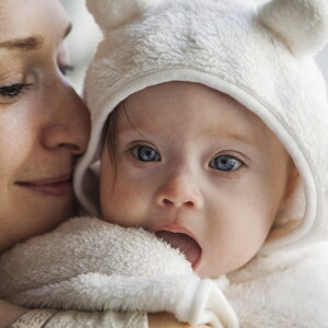 Mãe com o seu bebé