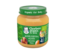 Fruta para Bebé GERBER Organic Maçã Alperce Pêssego