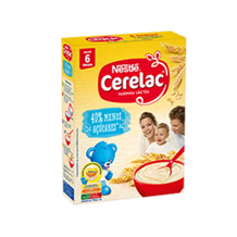 CERELAC Farinha Láctea 40% menos açúcares