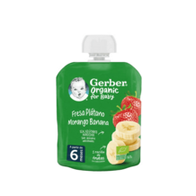 Fruta para Bebé GERBER Organic Morango Banana
