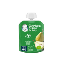 Saqueta de fruta para Bebé GERBER Organic Pera