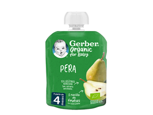 Fruta para Bebé GERBER Organic Pera Fruta para Bebé GERBER Organic Pera