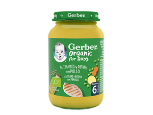 Refeição para Bebé GERBER Organic Ervilhas e Batatas com Frango Refeição para Bebé GERBER Organic Ervilhas e Batatas com Frango