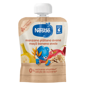 Saqueta de Fruta NESTLÉ Maçã Banana e Aveia Saqueta de Fruta NESTLÉ Maçã Banana e Aveia