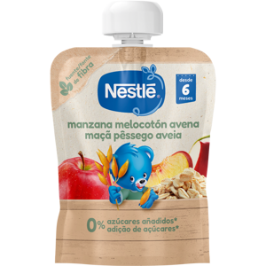 Saqueta de fruta NESTLÉ Maçã Pêssego Aveia