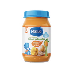 Refeição NESTLÉ as minhas Primeiras Receitas Abóbora, batata e Peru