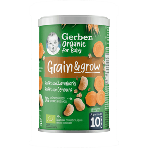 GERBER Organic NutriPuffs Cenoura Laranja GERBER Organic NutriPuffs Cenoura Laranja