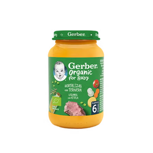 Refeição para Bebé GERBER Organic Legumes com Vitela