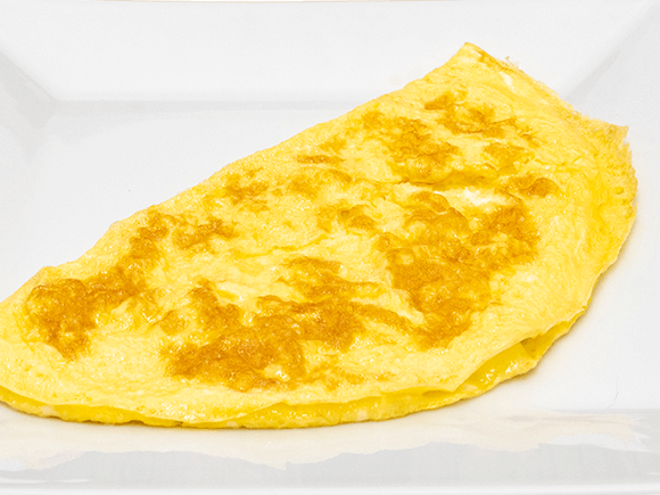 Mini-Omelete com Coentros com Arroz Branco Mini-Omelete com Coentros com Arroz Branco