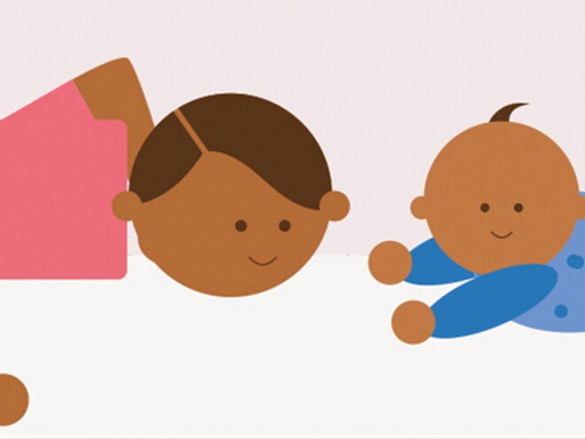 Exercícios para bebé no tummy time