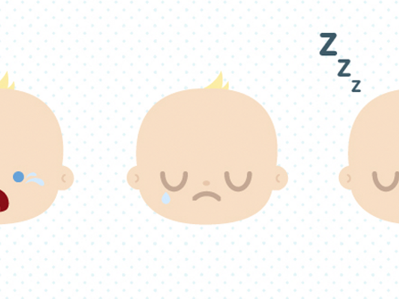 Diferentes expressões de sono do bebé