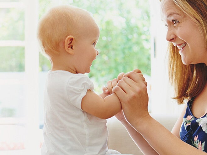 Primeiras palavras do bebé com a mãe