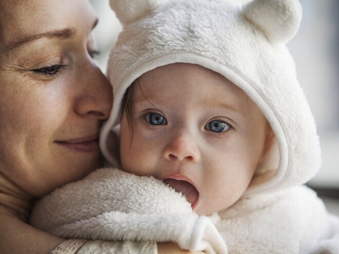 Mãe com o seu bebé