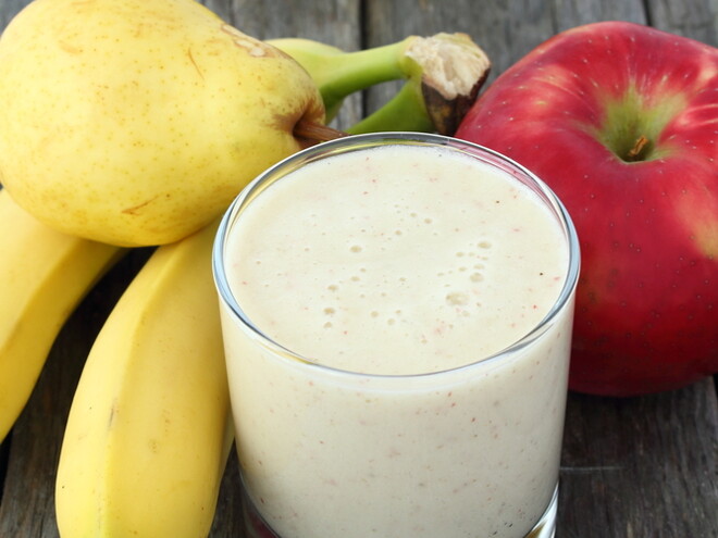 Batido de Pera Maçã Banana Batido de Pera Maçã Banana