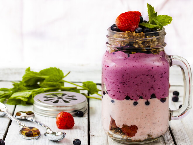 Crumble de Cereais Fitness e Compota de Fruta Crumble de Cereais Fitness e Compota de Fruta
