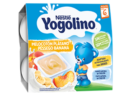 YOGOLINO Pêssego Banana 0% Açúcares Adicionados