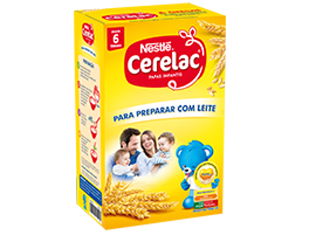 Cerelac para preparar com leite menor