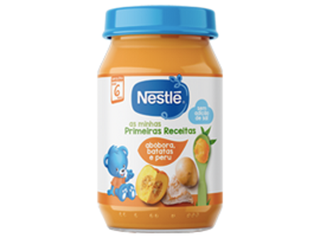 Refeição NESTLÉ as minhas Primeiras Receitas Abóbora, batata e Peru menor